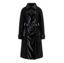 GUESS ALEXANE QUILTED TRENCH ΠΑΛΤΟ ΓΥΝΑΙΚΕΙΟ BLACK