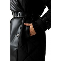 GUESS ALEXANE QUILTED TRENCH ΠΑΛΤΟ ΓΥΝΑΙΚΕΙΟ BLACK
