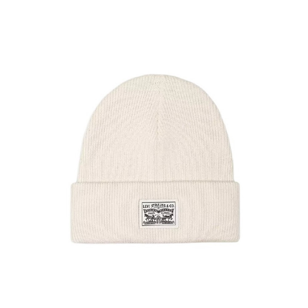 LEVIS® BACKPATCH BEANIE WOMENS ΣΚΟΥΦΟΣ ΓΥΝΑΙΚΕΙΟΣ ECRU