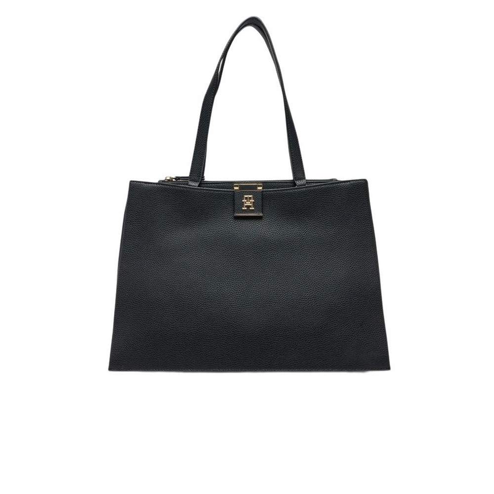 TOMMY HILFIGER HER TOTE ΤΣΑΝΤΑ ΓΥΝΑΙΚΕΙΑ BLACK