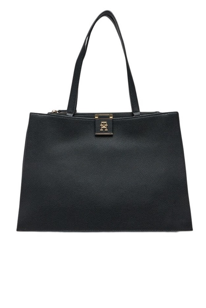 TOMMY HILFIGER HER TOTE ΤΣΑΝΤΑ ΓΥΝΑΙΚΕΙΑ BLACK