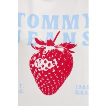 TOMMY JEANS RLX TJ STRAWBERRY TEE T-SHIRT ΜΠΛΟΥΖΑ ΓΥΝΑΙΚΕΙΑ OFF WHITE