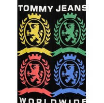TOMMY JEANS REG 4CLR CREST TEE T-SHIRT ΜΠΛΟΥΖΑ ΑΝΔΡΙΚΗ BLACK