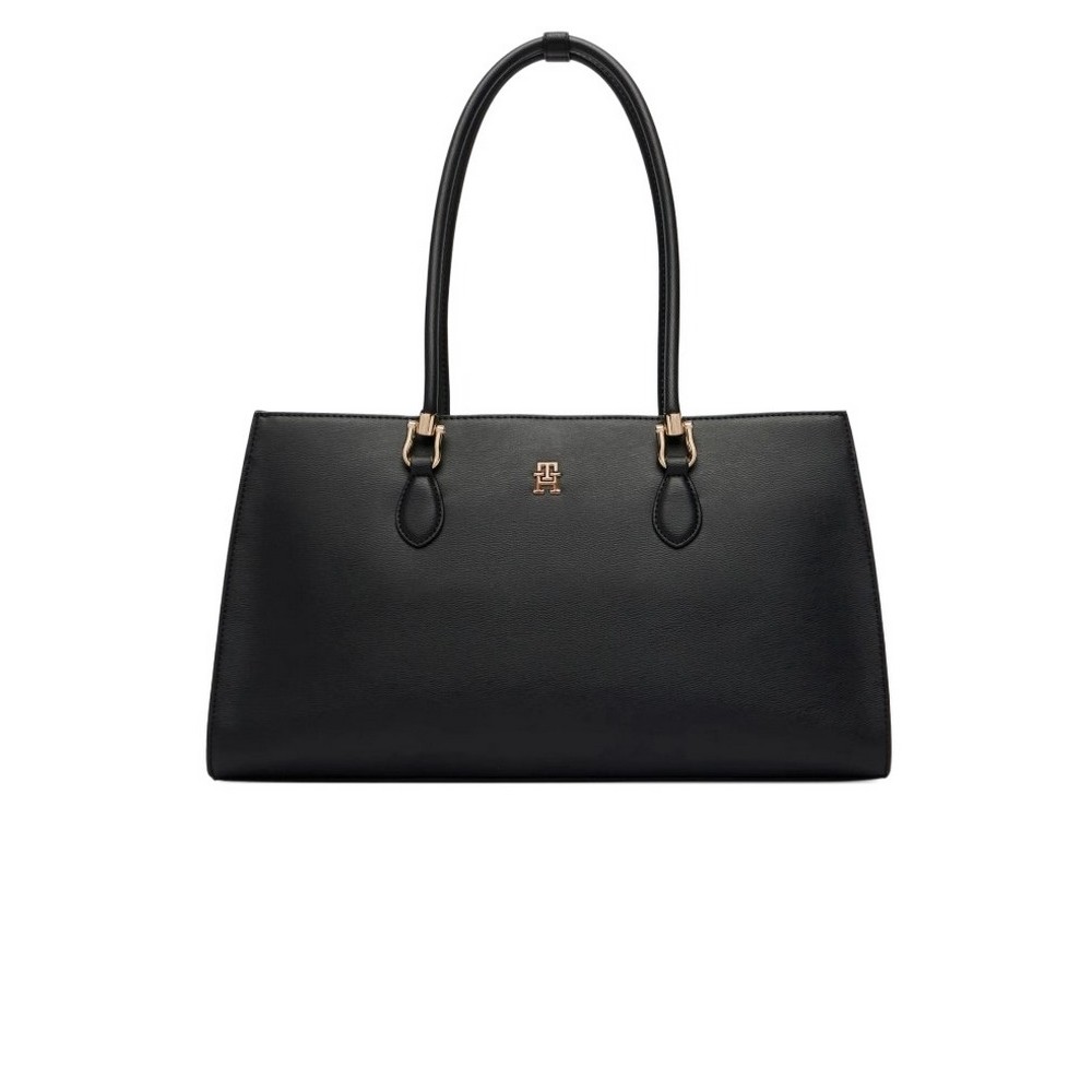 TOMMY HILFIGER GRACE SATCHEL ΤΣΑΝΤΑ ΓΥΝΑΙΚΕΙΑ BLACK
