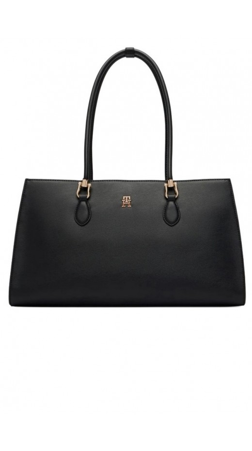 TOMMY HILFIGER GRACE SATCHEL ΤΣΑΝΤΑ ΓΥΝΑΙΚΕΙΑ BLACK