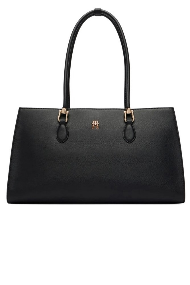 TOMMY HILFIGER GRACE SATCHEL ΤΣΑΝΤΑ ΓΥΝΑΙΚΕΙΑ BLACK