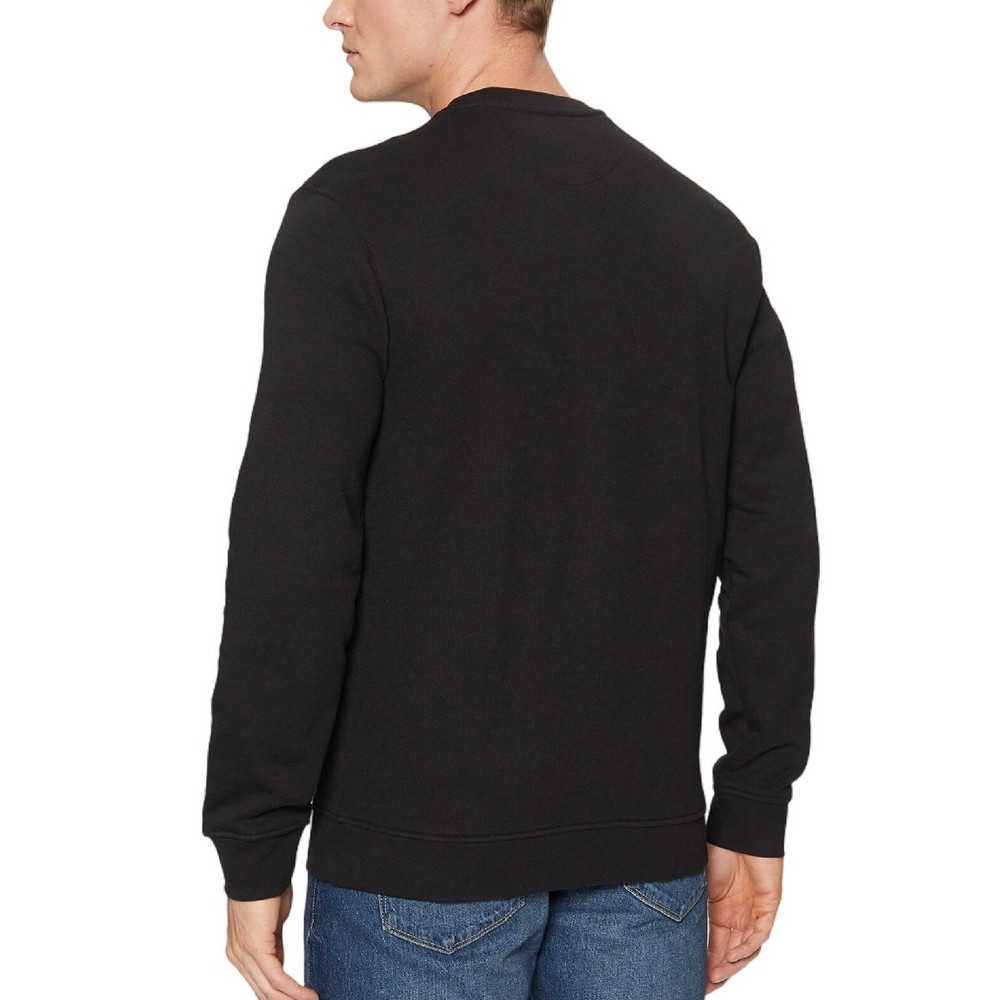 GUESS CN BASIC LOGO SWEATSHIRT ΜΠΛΟΥΖΑ ΦΟΥΤΕΡ ΑΝΔΡΙΚΗ BLACK
