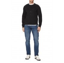 GUESS CN BASIC LOGO SWEATSHIRT ΜΠΛΟΥΖΑ ΦΟΥΤΕΡ ΑΝΔΡΙΚΗ BLACK