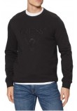 GUESS CN BASIC LOGO SWEATSHIRT ΜΠΛΟΥΖΑ ΦΟΥΤΕΡ ΑΝΔΡΙΚΗ BLACK