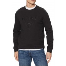 GUESS CN BASIC LOGO SWEATSHIRT ΜΠΛΟΥΖΑ ΦΟΥΤΕΡ ΑΝΔΡΙΚΗ BLACK