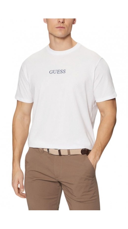 GUESS SS BSC CITY OF DREAMS TEE T-SHIRT ΜΠΛΟΥΖΑ ΑΝΔΡΙΚΗ WHITE