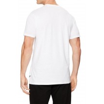 GUESS BSC VELVET LOGO TEE T-SHIRT ΜΠΛΟΥΖΑ ΑΝΔΡΙΚΗ WHITE