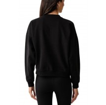 DKNY RHINESTONE LOGO SWEATSHIRT ΜΠΛΟΥΖΑ ΦΟΥΤΕΡ ΓΥΝΑΙΚΕΙΑ BLACK