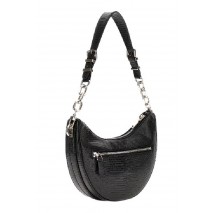 GUESS ORLINA TOP ZIP SHOULDER BAG ΤΣΑΝΤΑ ΓΥΝΑΙΚΕΙΑ BLACK