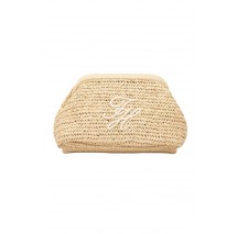 TOMMY HILFIGER  ELEVATED SUMMER CLUTCH RAFFIA ΤΣΑΝΤΑ ΓΥΝΑΙΚΕΙΑ NATURAL