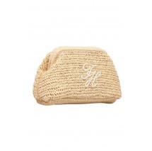 TOMMY HILFIGER  ELEVATED SUMMER CLUTCH RAFFIA ΤΣΑΝΤΑ ΓΥΝΑΙΚΕΙΑ NATURAL