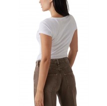 GUESS HENLEY OLYMPIA TOP ΜΠΛΟΥΖΑ ΓΥΝΑΙΚΕΙΑ WHITE