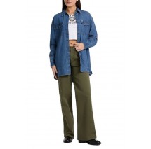 GUESS JEANS OVERSIZE LS DENIM SHIRT ΠΟΥΚΑΜΙΣΟ ΓΥΝΑΙΚΕΙΟ BLUΕ DENIM