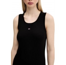 TOMMY JEANS ESSENTIAL RIB BODYCON EXT ΦΟΡΕΜΑ ΓΥΝΑΙΚΕΙΟ BLACK
