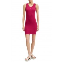 TOMMY JEANS ESSENTIAL RIB BODYCON EXT ΦΟΡΕΜΑ ΓΥΝΑΙΚΕΙΟ MAGENTA
