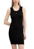 TOMMY JEANS ESSENTIAL RIB BODYCON EXT ΦΟΡΕΜΑ ΓΥΝΑΙΚΕΙΟ BLACK