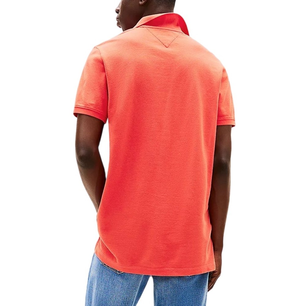 TOMMY JEANS SLIM ESSENTIAL GD POLO T-SHIRT ΜΠΛΟΥΖΑ ΑΝΔΡΙΚΗ ORANGE