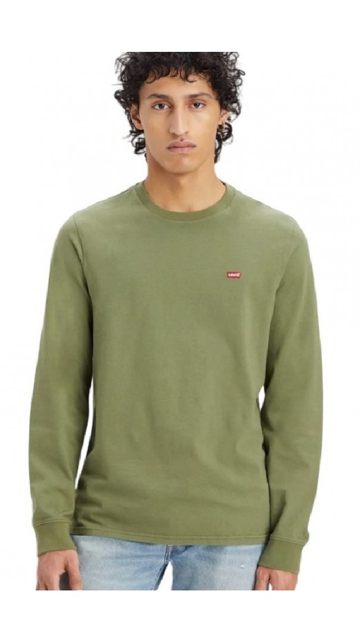 LEVIS® ORIGINAL HOUSEMARK LONG SLEEVE TEE ΜΠΛΟΥΖΑ ΑΝΔΡΙΚΗ KHAKI