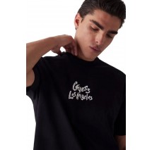 GUESS CN PATCH AT BACK TEE T-SHIRT ΜΠΛΟΥΖΑ ΑΝΔΡΙΚΗ BLACK