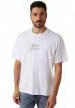 GUESS CN PATCH AT BACK TEE T-SHIRT ΜΠΛΟΥΖΑ ΑΝΔΡΙΚΗ WHITE