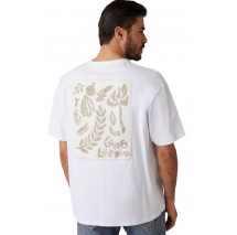 GUESS CN PATCH AT BACK TEE T-SHIRT ΜΠΛΟΥΖΑ ΑΝΔΡΙΚΗ WHITE