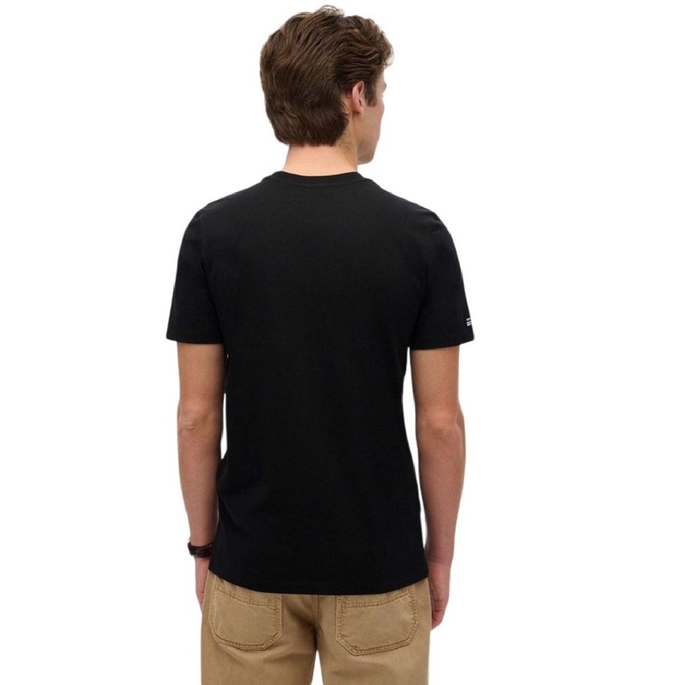 SUPERDRY D1 STUD CITY TEE T-SHIRT ΜΠΛΟΥΖΑ ΑΝΔΡΙΚΗ BLACK