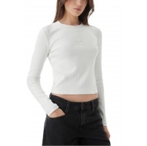 CALVIN KLEIN JEANS A MONOGRAM BABY T-SHIRT  ΜΠΛΟΥΖΑ ΓΥΝΑΙΚΕΙΑ BRIGHT WHITE