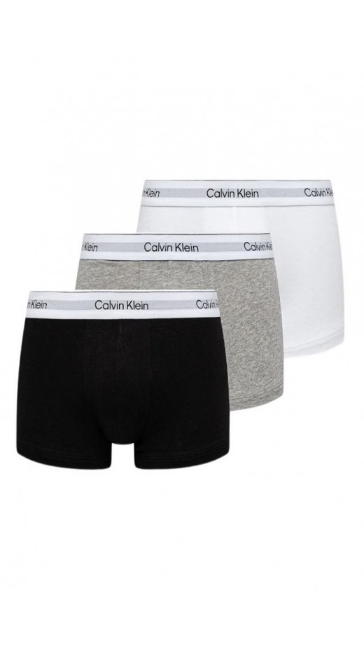 CALVIN KLEIN LOW RISE TRUNK 3PK ΕΣΩΡΟΥΧΟ ΑΝΔΡΙΚΟ BLK/GREY/WHIT