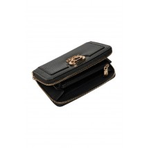 GUESS ORLINA SLG MEDIUM ZIP AROUND ΠΟΡΤΟΦΟΛΙ ΓΥΝΑΙΚΕΙΟ BLACK