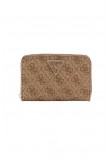 GUESS LAUREL SLG MEDIUM ZIP AROUND ΠΟΡΤΟΦΟΛΙ ΓΥΝΑΙΚΕΙΟ LATTE