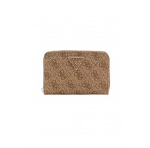 GUESS LAUREL SLG MEDIUM ZIP AROUND ΠΟΡΤΟΦΟΛΙ ΓΥΝΑΙΚΕΙΟ LATTE