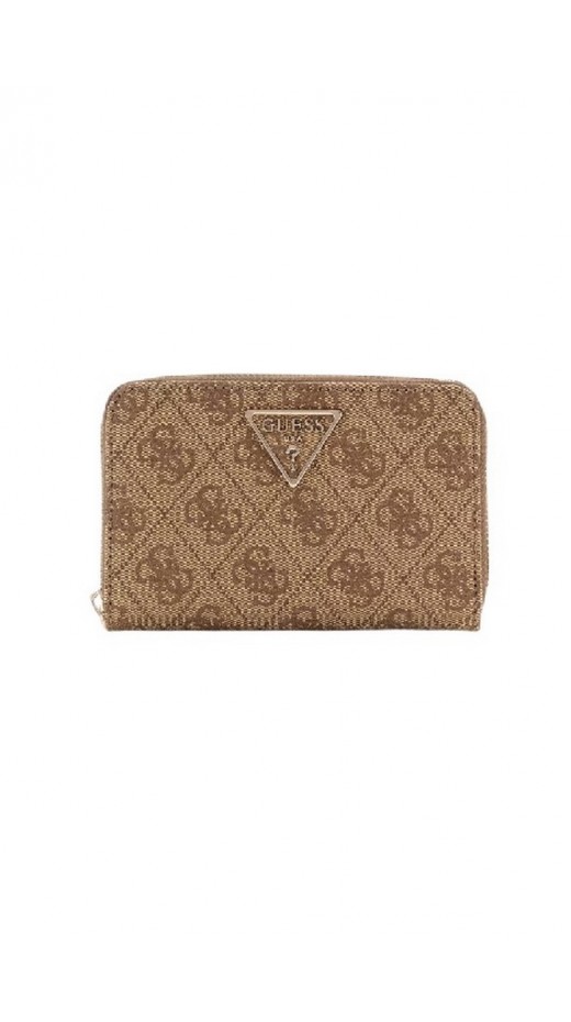 GUESS LAUREL SLG MEDIUM ZIP AROUND ΠΟΡΤΟΦΟΛΙ ΓΥΝΑΙΚΕΙΟ LATTE