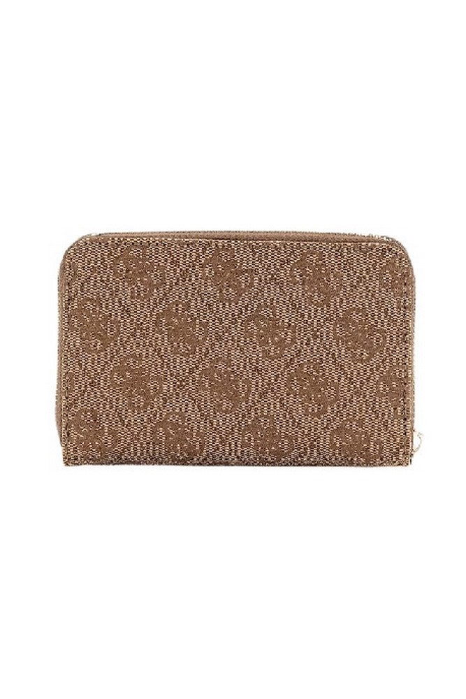 GUESS LAUREL SLG MEDIUM ZIP AROUND ΠΟΡΤΟΦΟΛΙ ΓΥΝΑΙΚΕΙΟ LATTE