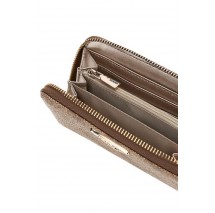 GUESS LAUREL SLG MEDIUM ZIP AROUND ΠΟΡΤΟΦΟΛΙ ΓΥΝΑΙΚΕΙΟ LATTE