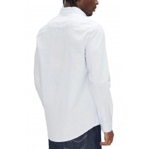 TOMMY JEANS REG LINEN BLEND LS SHIRT EXT ΠΟΥΚΑΜΙΣΟ ΑΝΔΡΙΚΟ CIEL