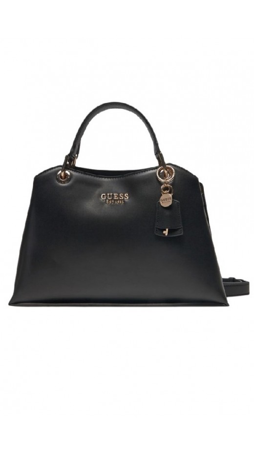 GUESS ECO EVAINE GIRLFRIEND SATCHEL ΤΣΑΝΤΑ ΓΥΝΑΙΚΕΙΑ BLACK