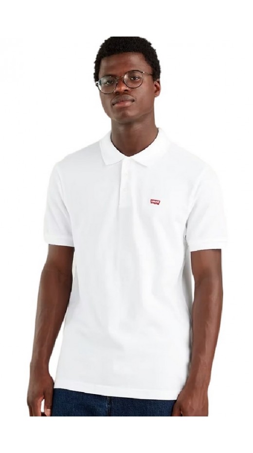 LEVI'S HM POLO T-SHIRT ΜΠΛΟΥΖΑ ΑΝΔΡΙΚΗ WHITE