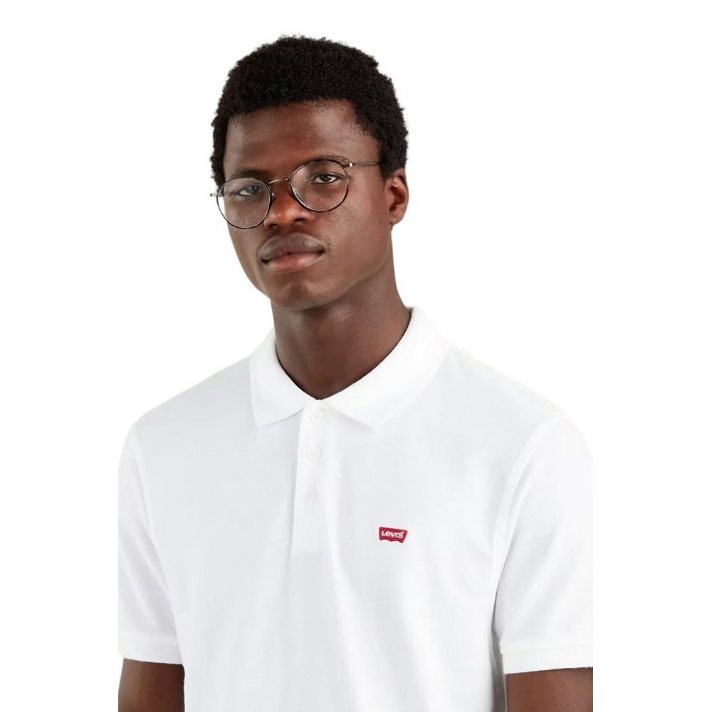 LEVI'S HM POLO T-SHIRT ΜΠΛΟΥΖΑ ΑΝΔΡΙΚΗ WHITE