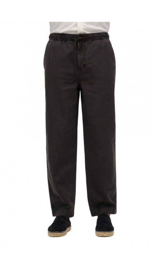 SUPERDRY D2 STUD MERCHANT DRAWSTRING PANT ΠΑΝΤΕΛΟΝΙ ΑΝΔΡΙΚΟ WASHED BLACK