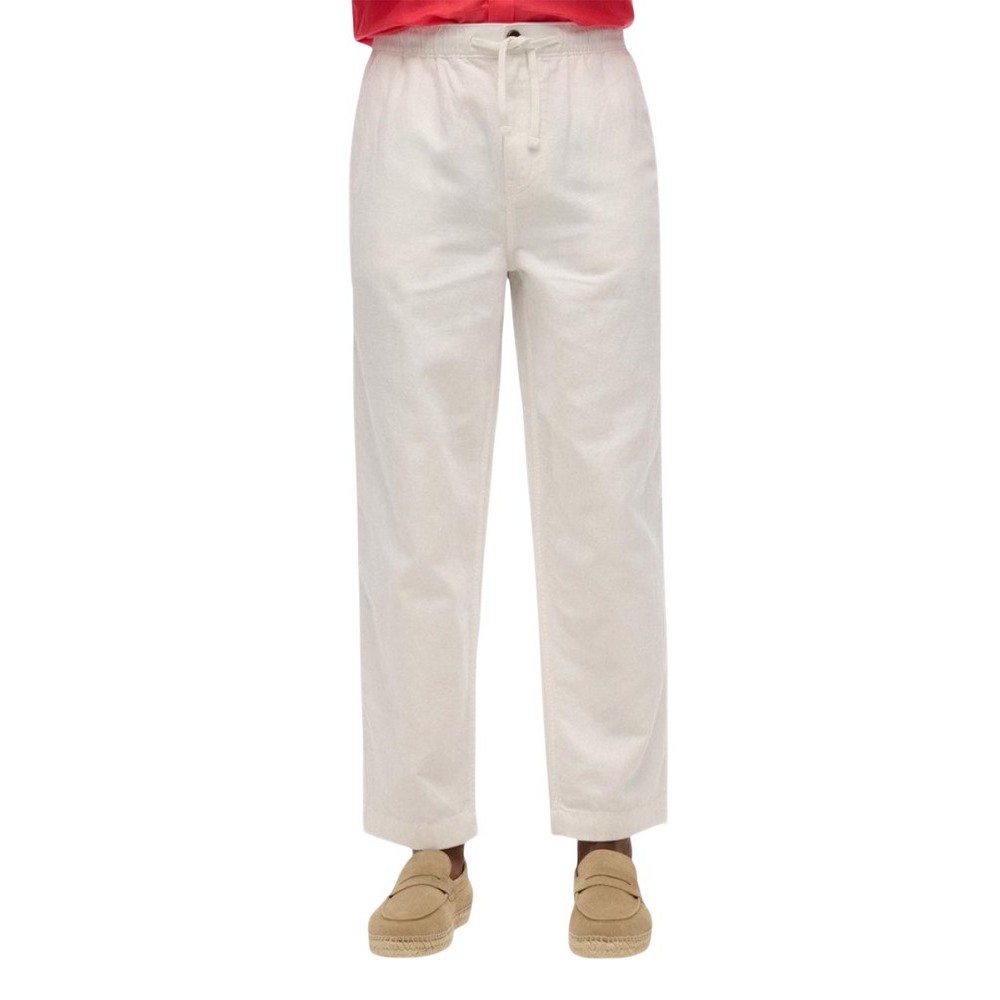 SUPERDRY D2 STUD MERCHANT DRAWSTRING PANT ΠΑΝΤΕΛΟΝΙ ΑΝΔΡΙΚΟ WHITE