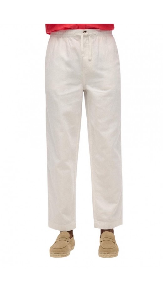 SUPERDRY D2 STUD MERCHANT DRAWSTRING PANT ΠΑΝΤΕΛΟΝΙ ΑΝΔΡΙΚΟ WHITE