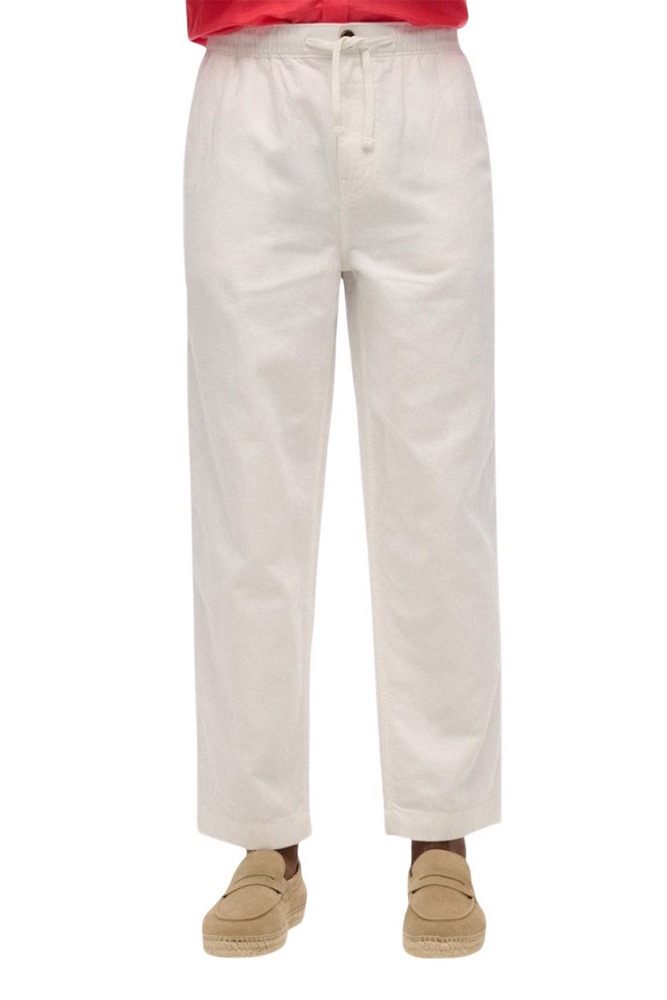 SUPERDRY D2 STUD MERCHANT DRAWSTRING PANT ΠΑΝΤΕΛΟΝΙ ΑΝΔΡΙΚΟ WHITE