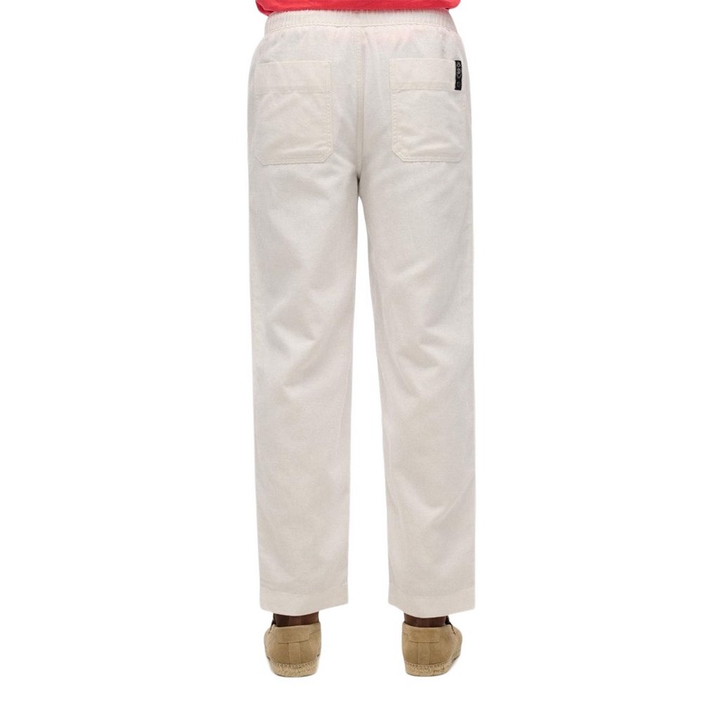 SUPERDRY D2 STUD MERCHANT DRAWSTRING PANT ΠΑΝΤΕΛΟΝΙ ΑΝΔΡΙΚΟ WHITE