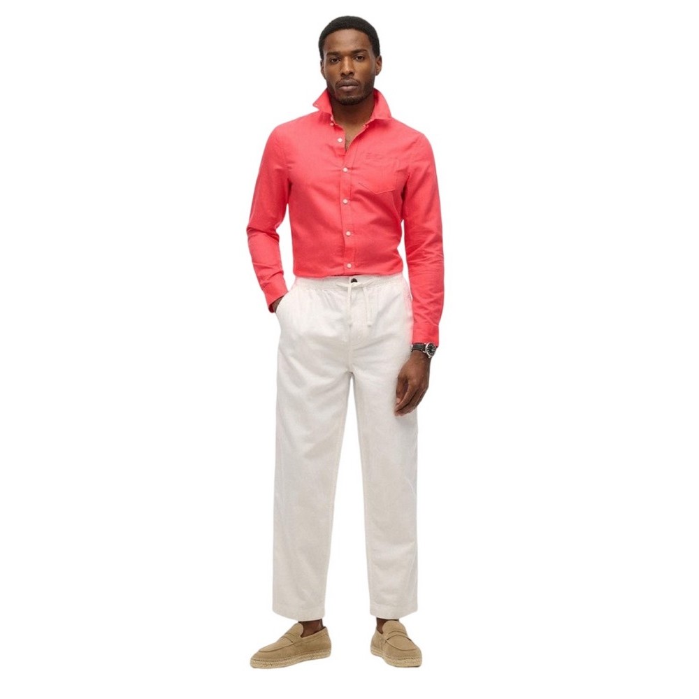 SUPERDRY D2 STUD MERCHANT DRAWSTRING PANT ΠΑΝΤΕΛΟΝΙ ΑΝΔΡΙΚΟ WHITE