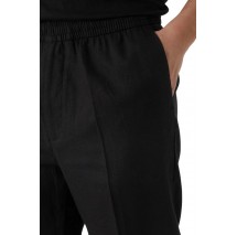 CALVIN KLEIN STRAIGHT LINEN PULL ON PANT ΠΑΝΤΕΛΟΝΙ ΑΝΔΡΙΚΟ BLACK